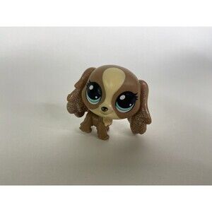Littlest Pet Shop LPS 295 Nutmeg Dash Dog Puppy Dot Eyes Figure Toy Hasbro